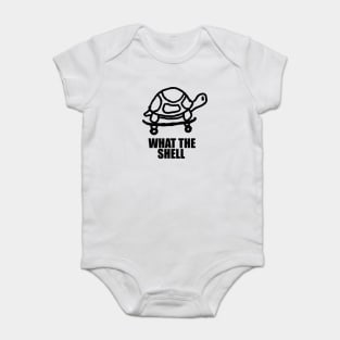 Funny Turtle T-shirt, What the Shell Shirt, Women Men Ladies Kids Baby, Gag Tshirt, Gift for Him Her, Mothers Day Baby Bodysuit